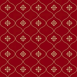 EQP Patchworkstof - Vintage wallpaper - Ruby